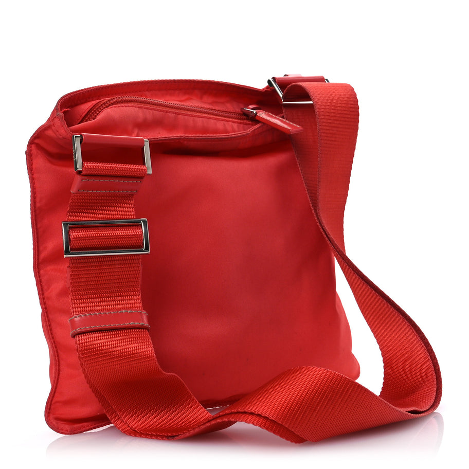 Prada Nylon Vela Flat Messenger Bag Corallo Image 3