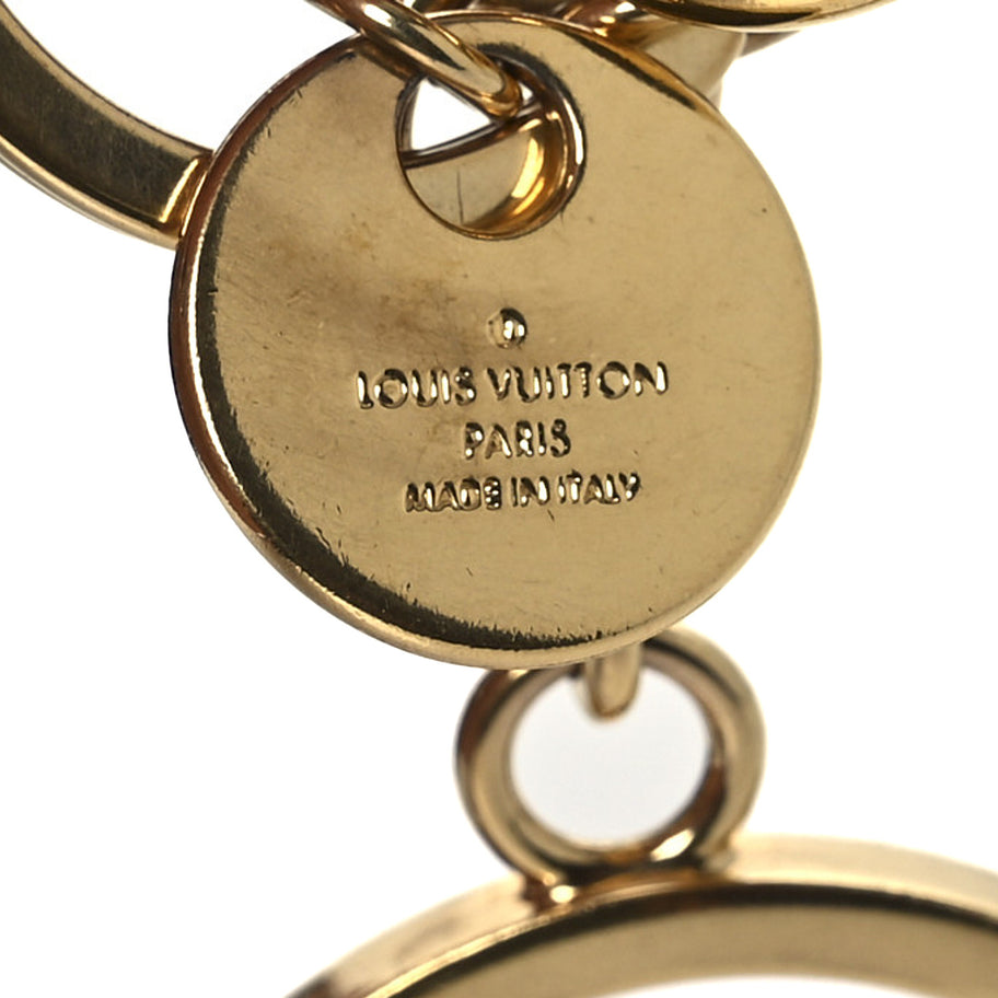 Louis Vuitton LV Circle Bag Charm Key Holder Gold Image 3