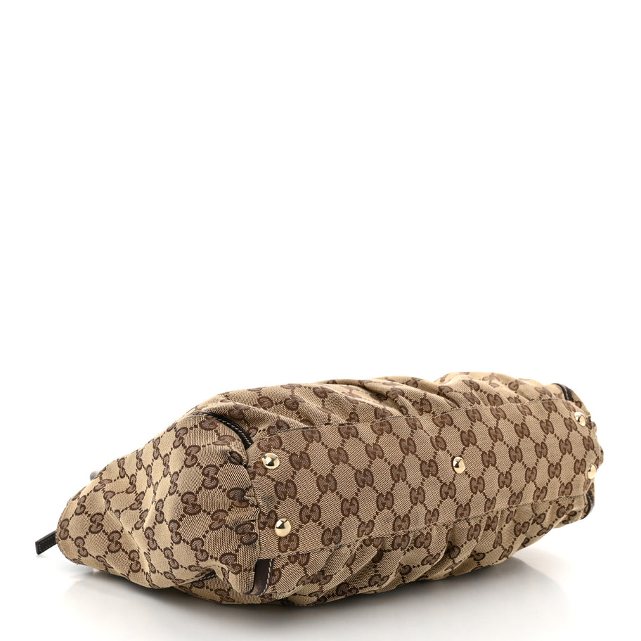 Gucci Monogram D Gold Tote Dark Brown d Gold Tote Dark Brown Image 4