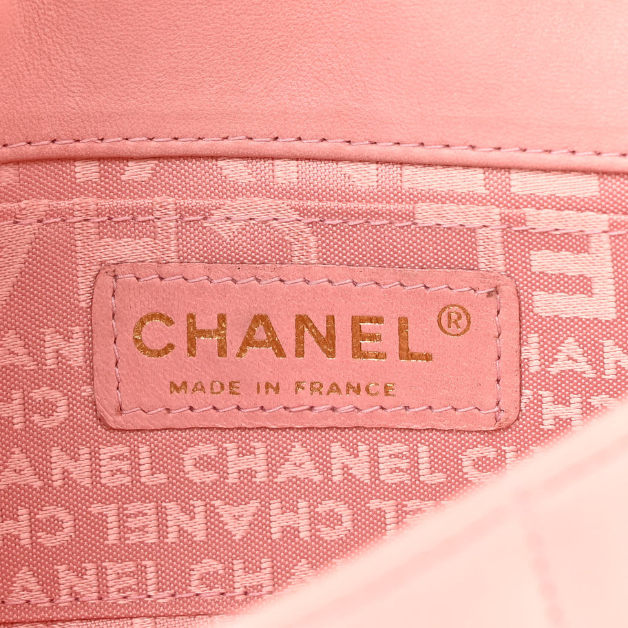 Chanel Lambskin Quilted Mini Chocolate Bar Camellia Flap Pink Image 6