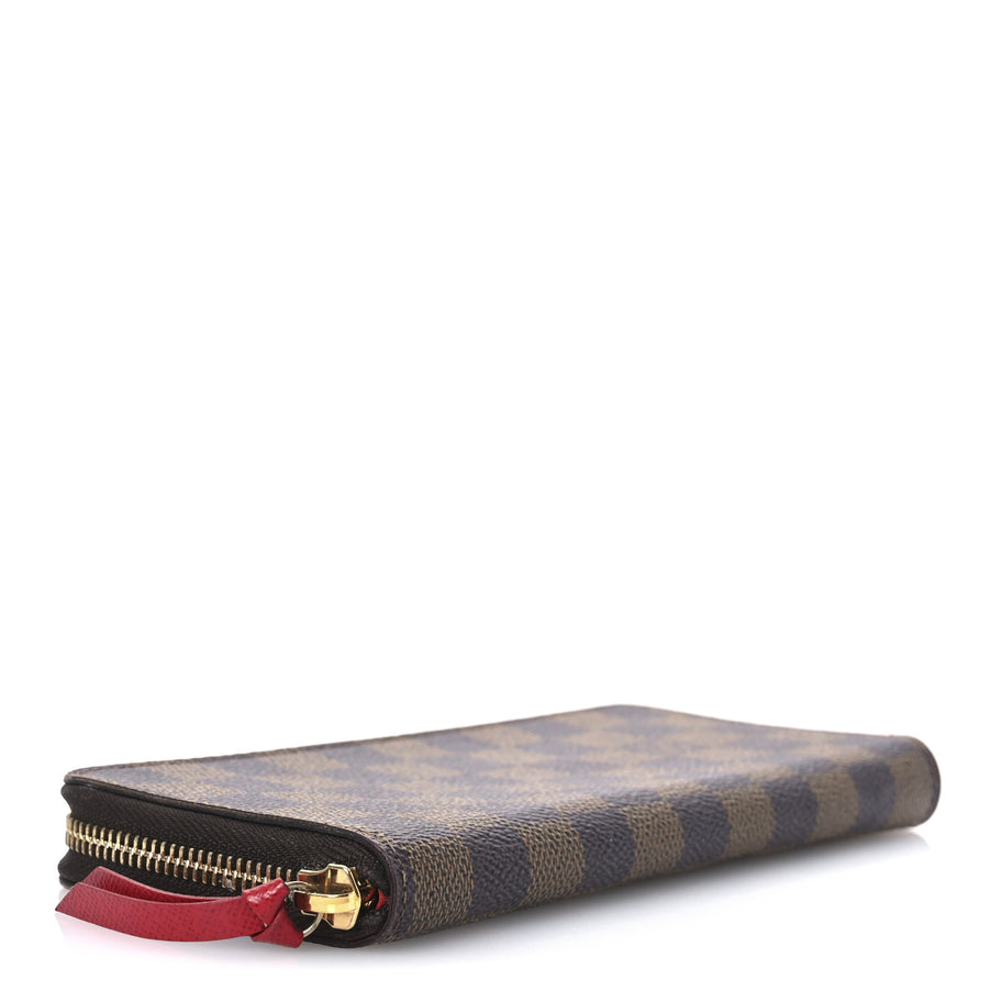 Louis Vuitton Damier Ebene Clemence Wallet Cherry Image 4
