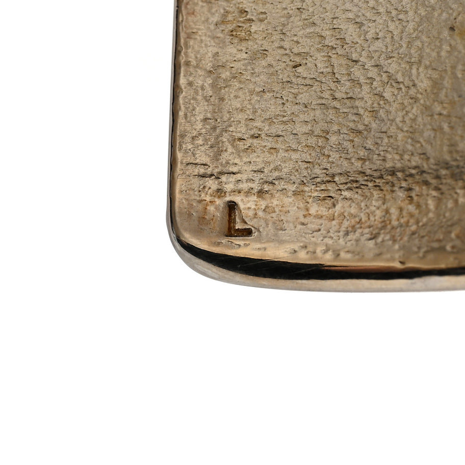 Saint Laurent Brass Organic Oversized Cuff Bracelet L Argent Brilliant Image 5