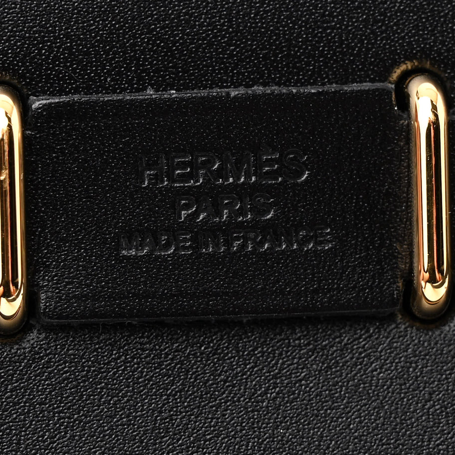 Hermes Military Toile Vache Hunter Herbag Zip Retourne 20 Black Image 6