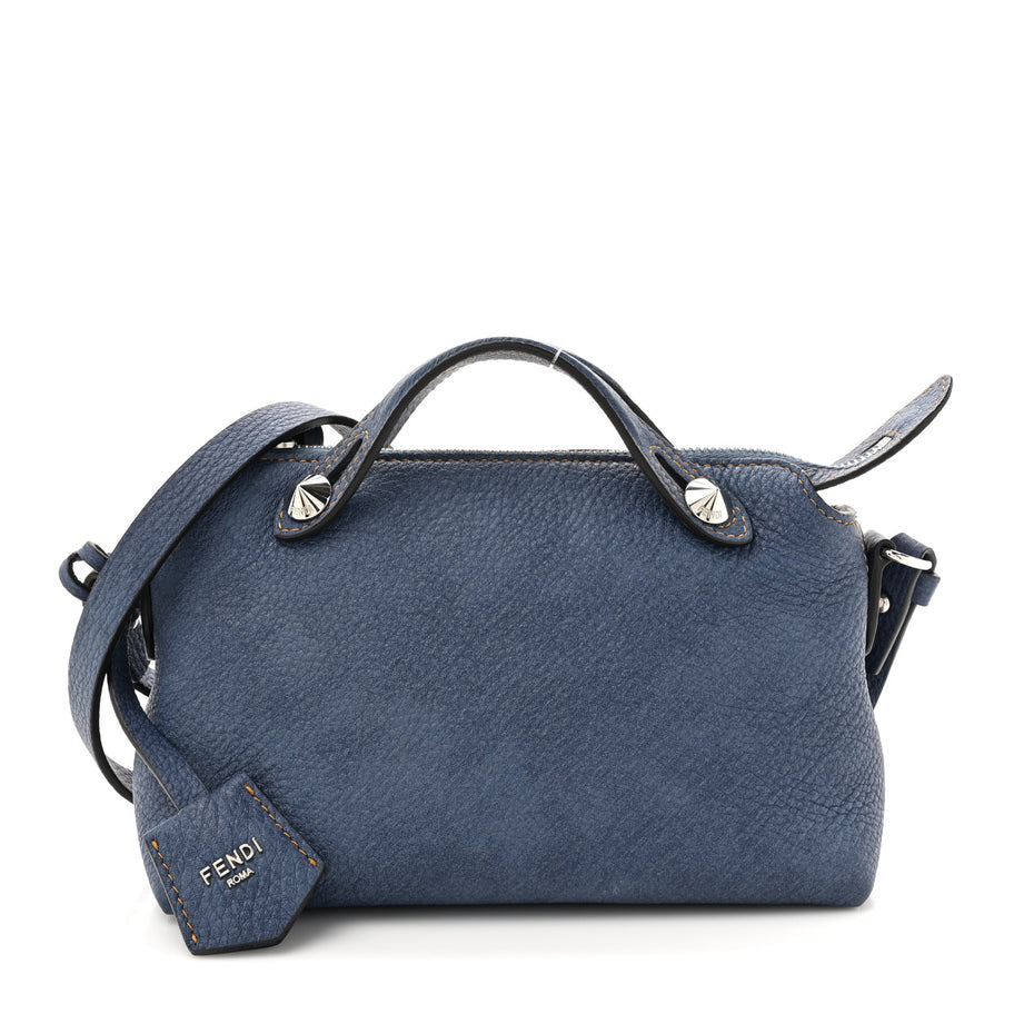 Fendi Denim Effect Cuoio Romano Mini By The Way Soft Myrtle Image 1