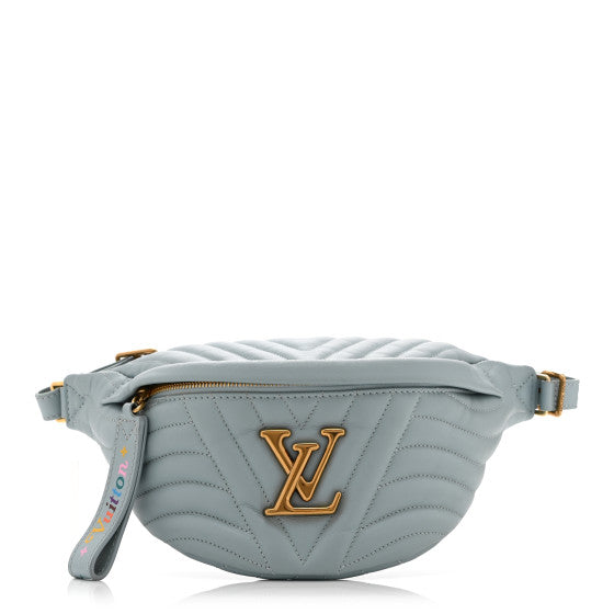  Louis Vuitton Calfskin New Wave Bumbag Porcelain Blue
