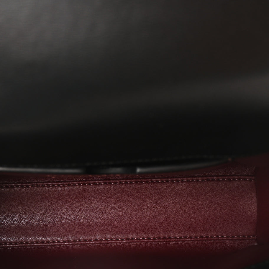 Givenchy Calfskin Crocodile Embossed Eden Mini Top Handle Black Image 5