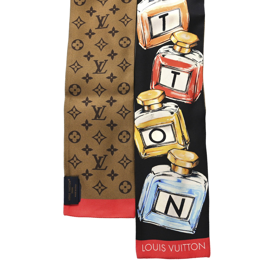 Louis Vuitton Silk Monogram LV Essence Bandeau Black Image 2