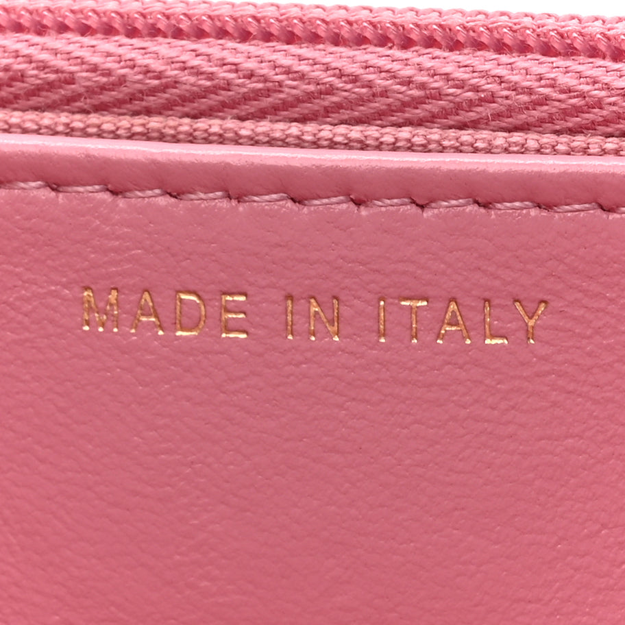 Chanel Tweed Quilted Wallet On Chain WOC Pink Image 7