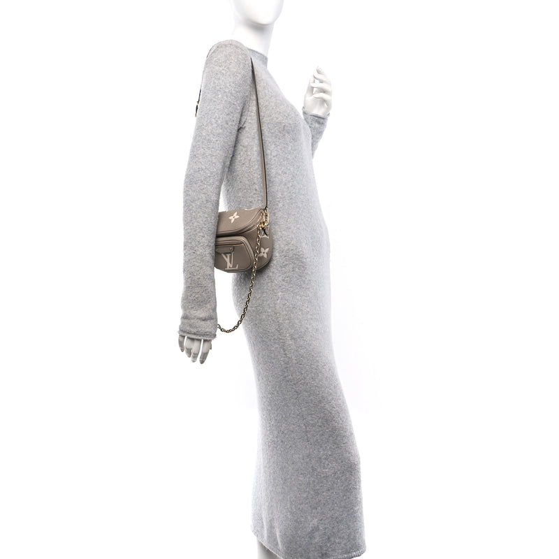  Louis Vuitton Empreinte Monogram Giant Mini Bumbag Tourterelle Cream