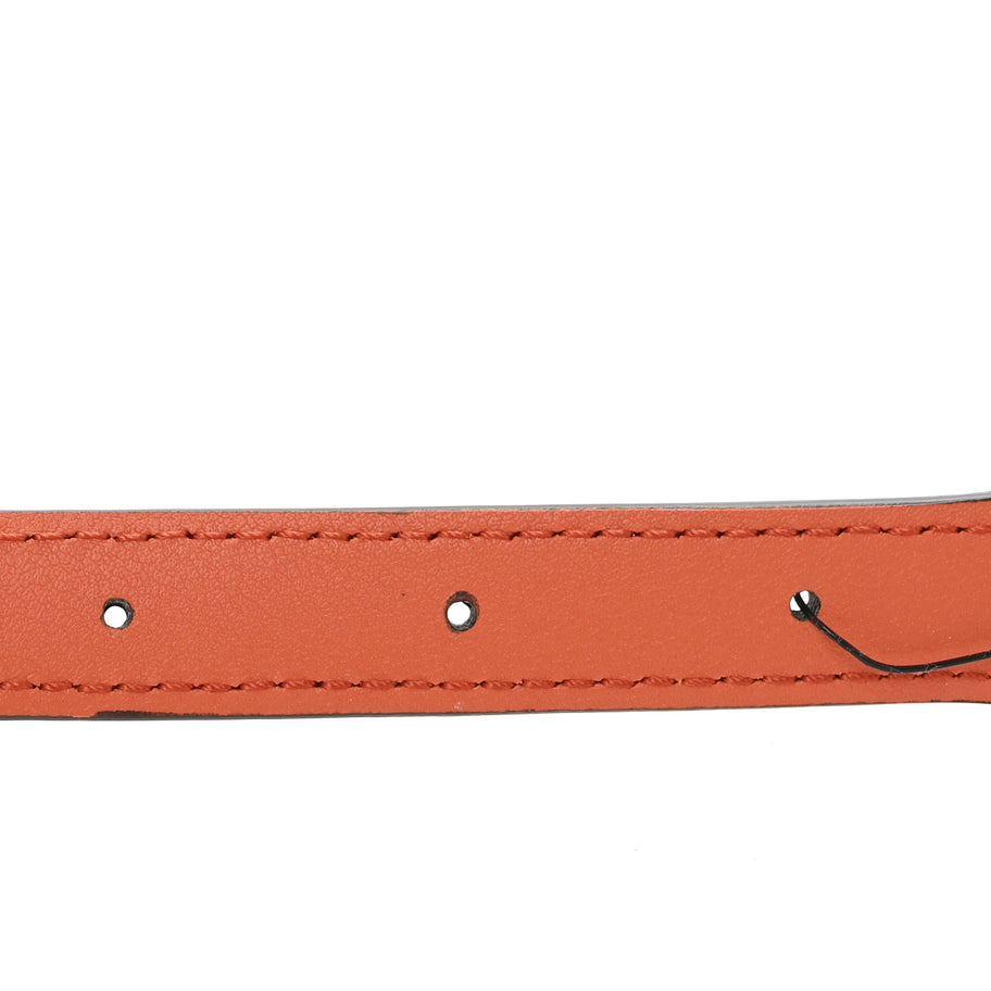 Gucci Efesto Leather Womens Horsebit 15/23mm Belt 85 34 Orange Image 4