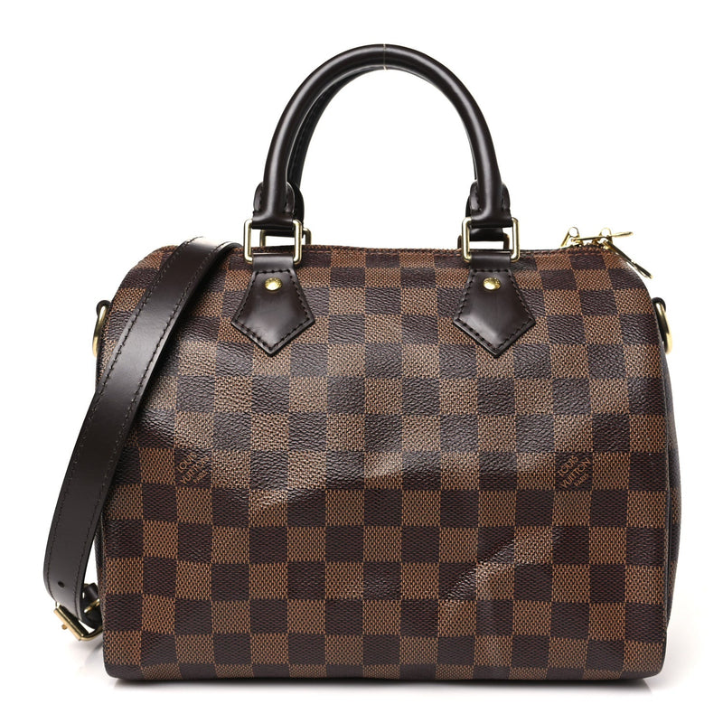  Louis Vuitton Damier Ebene Speedy Bandouliere 25