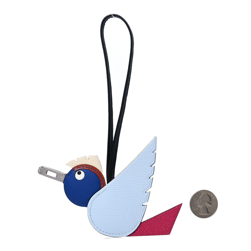  Hermes Epsom Swift Chevre Mysore Birdy Bag Charm Bleu Brume Rose Mexico Bleu Royal Cuivre Nata Black