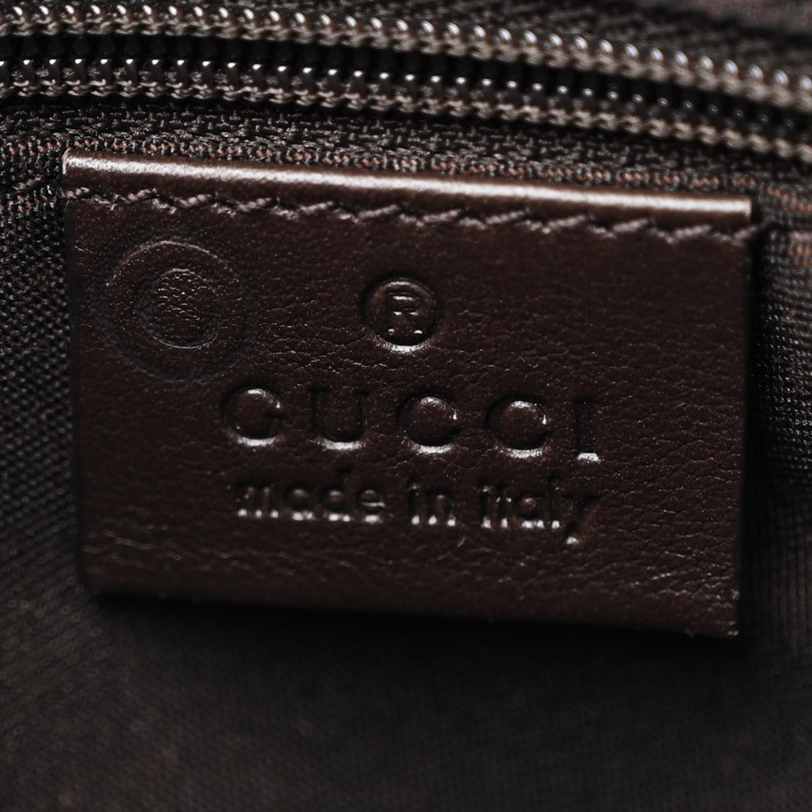 Gucci GG Plus Monogram Medium Flat Messenger Bag Dark Brown Image 6