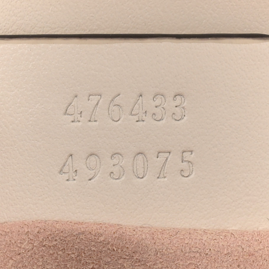 Gucci Calfskin Matelasse Super Mini GG Marmont Shoulder Bag White Image 7