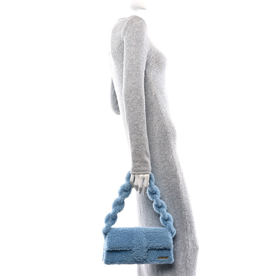 Jacquemus Shearling Le Bambidou Light Blue Image 2