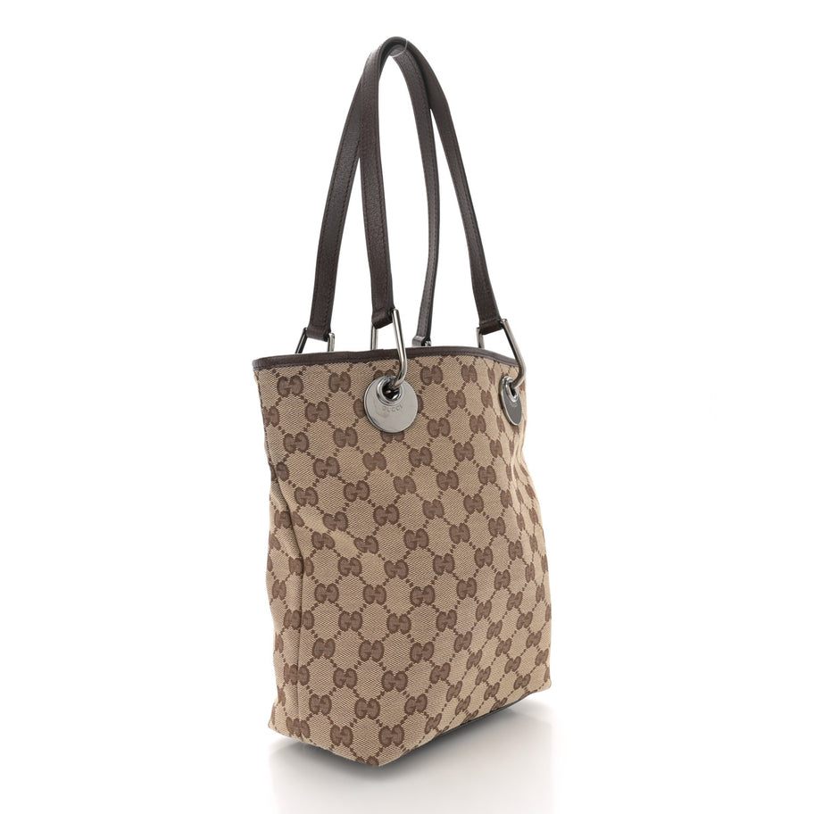 Gucci Monogram Small Eclipse Tote Brown Image 3