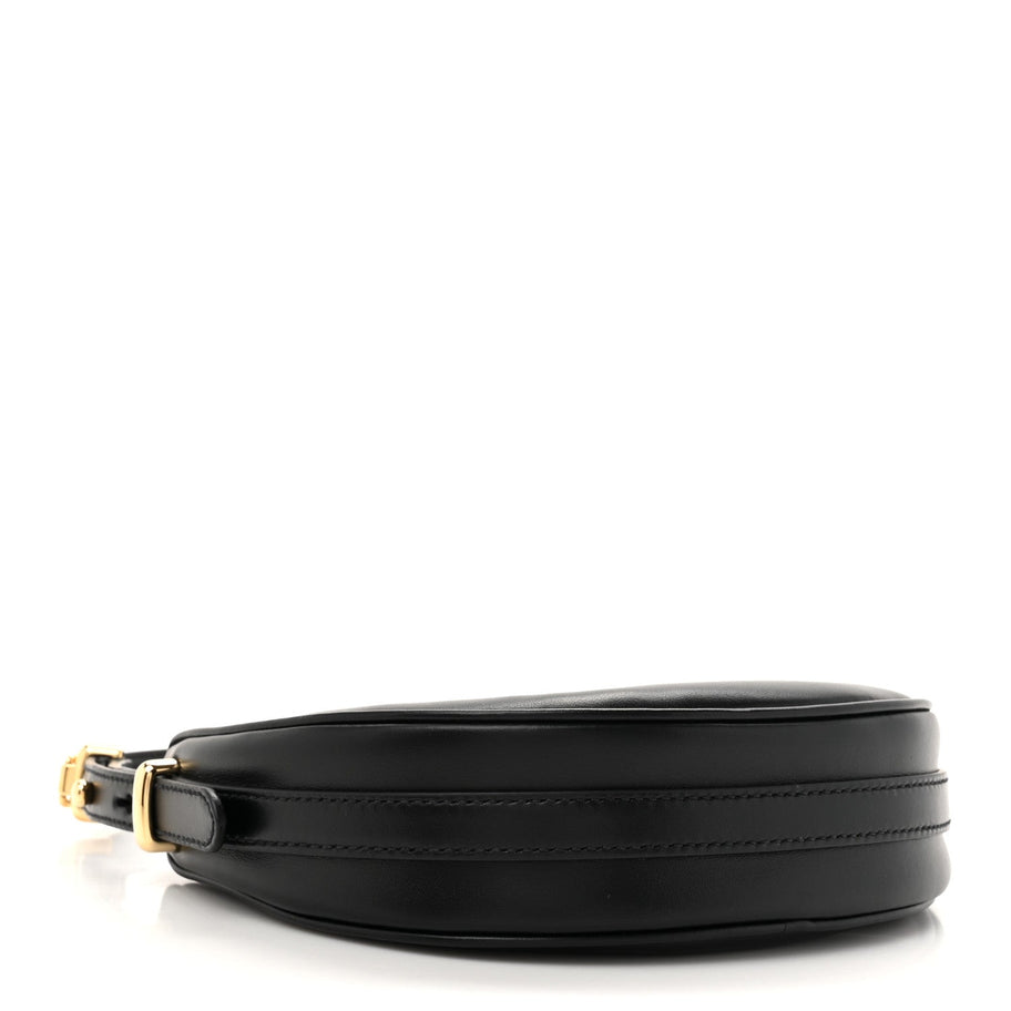 Prada Soft Calfskin Arque Shoulder Bag Black Image 4