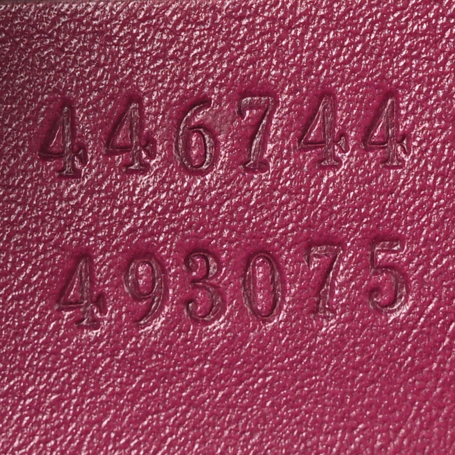 Gucci Velvet Matelasse Small GG Marmont Shoulder Bag Fuchsia Violet Cyclamen Image 7