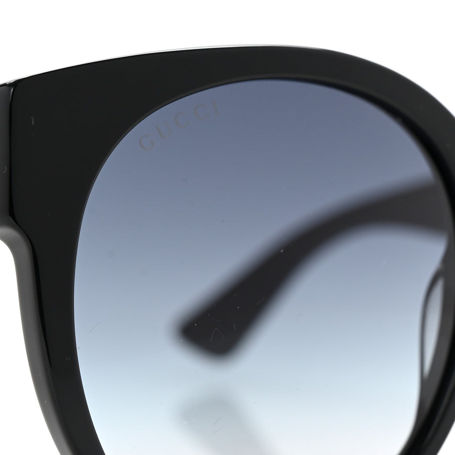 Gucci Acetate Round Sunglasses GG0035SN Black Image 7