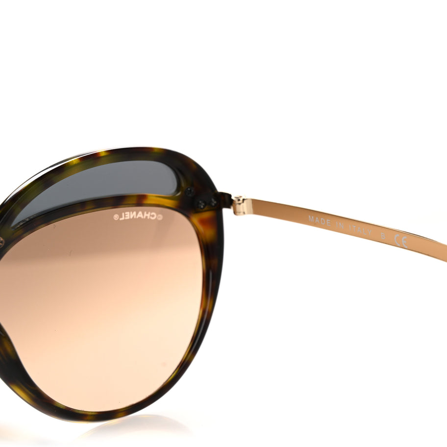 Chanel Acetate Butterfly Runway Sunglasses 5379 Tortoise Image 7