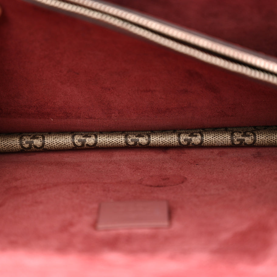 Gucci GG Supreme Monogram Blooms Small Dionysus Shoulder Bag Beige Multicolor Dry Rose Image 6