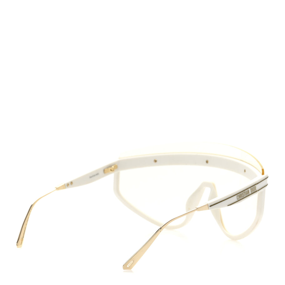 Christian Dior Acetate Mask DiorClub M2U Sunglasses Translucent Ivory Image 4