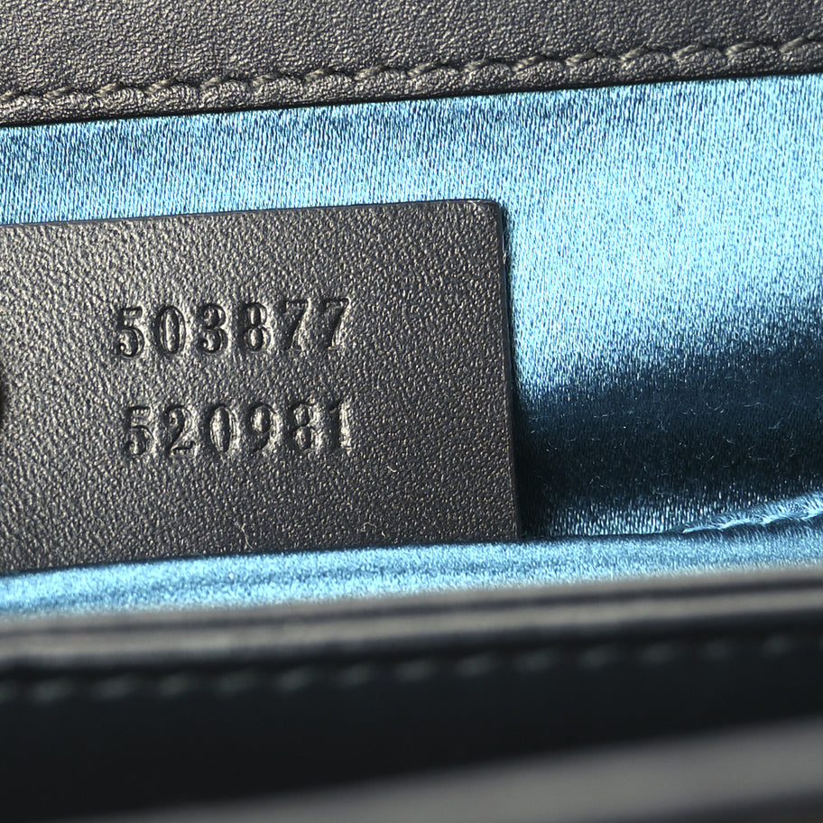 Gucci Suede Patent GG Web Small Ophidia Chain Shoulder Bag Black Image 7