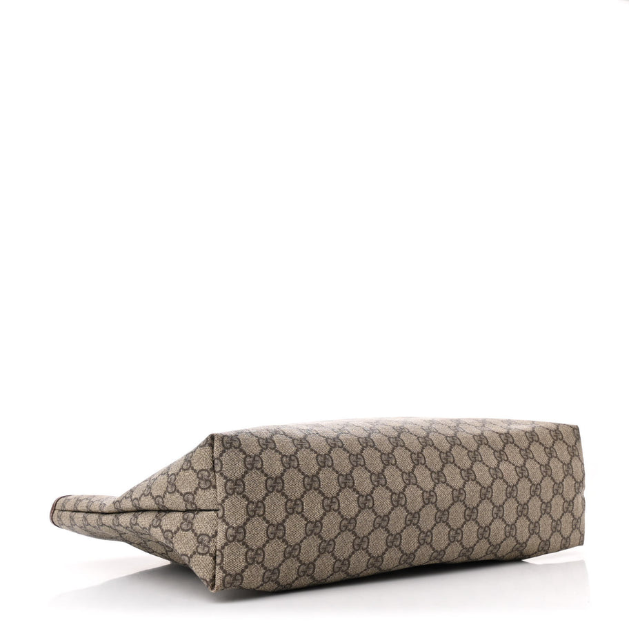 Gucci GG Plus Monogram Medium Signature Web Loop Tote Brown Image 4