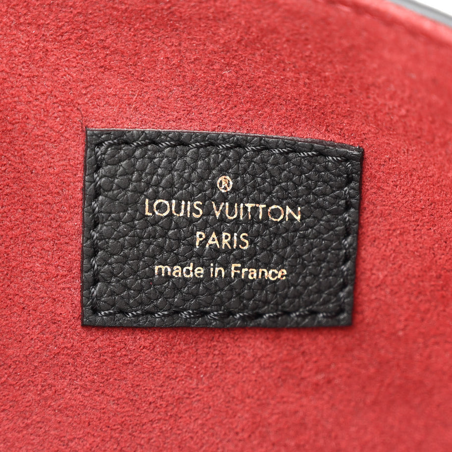 Louis Vuitton Grained Calfskin Lockme Shopper Black Image 7