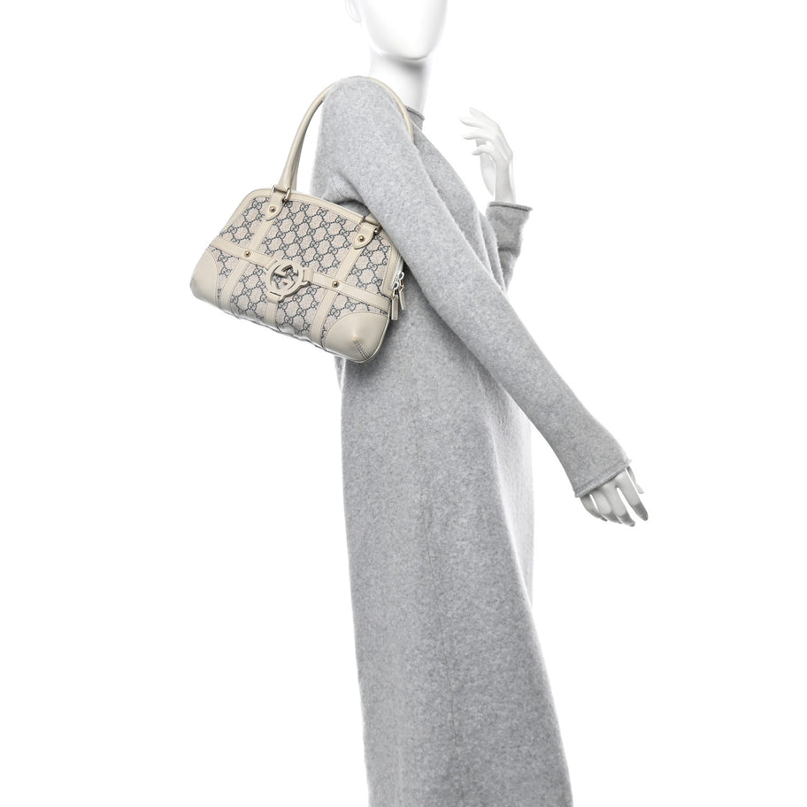 Gucci Monogram Reins Tote Navy Image 2