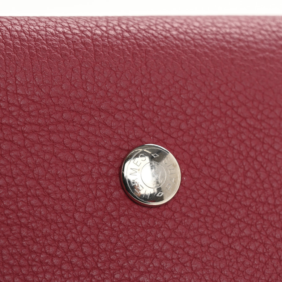 Hermes Togo Ulysse MM Notebook Cover Rouge Grenat Image 7