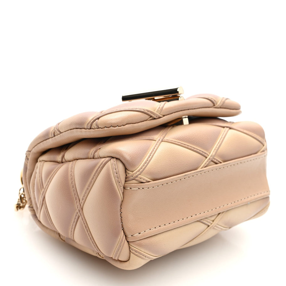 Louis Vuitton Lambskin Malletage Pico GO-14 Beige Pink Image 4
