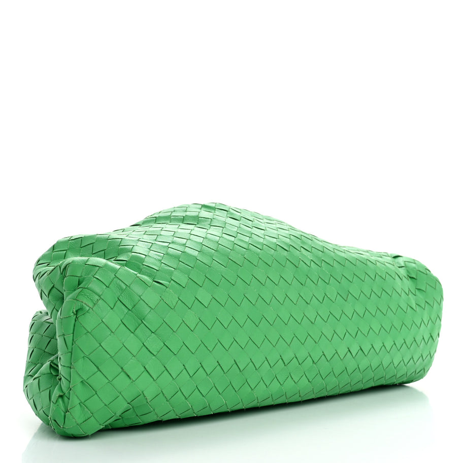 Bottega Veneta Nappa Maxi Intrecciato The Pouch Oversized Clutch Parakeet Image 4