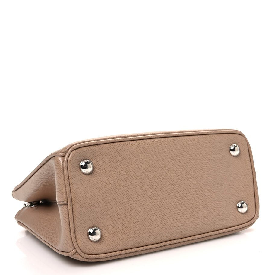 Prada Saffiano Lux Micro Galleria Shoulder Bag Cammeo Image 4