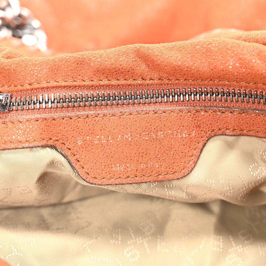 Stella McCartney Shaggy Deer Small Falabella Fold Over Tote Brandy Image 6