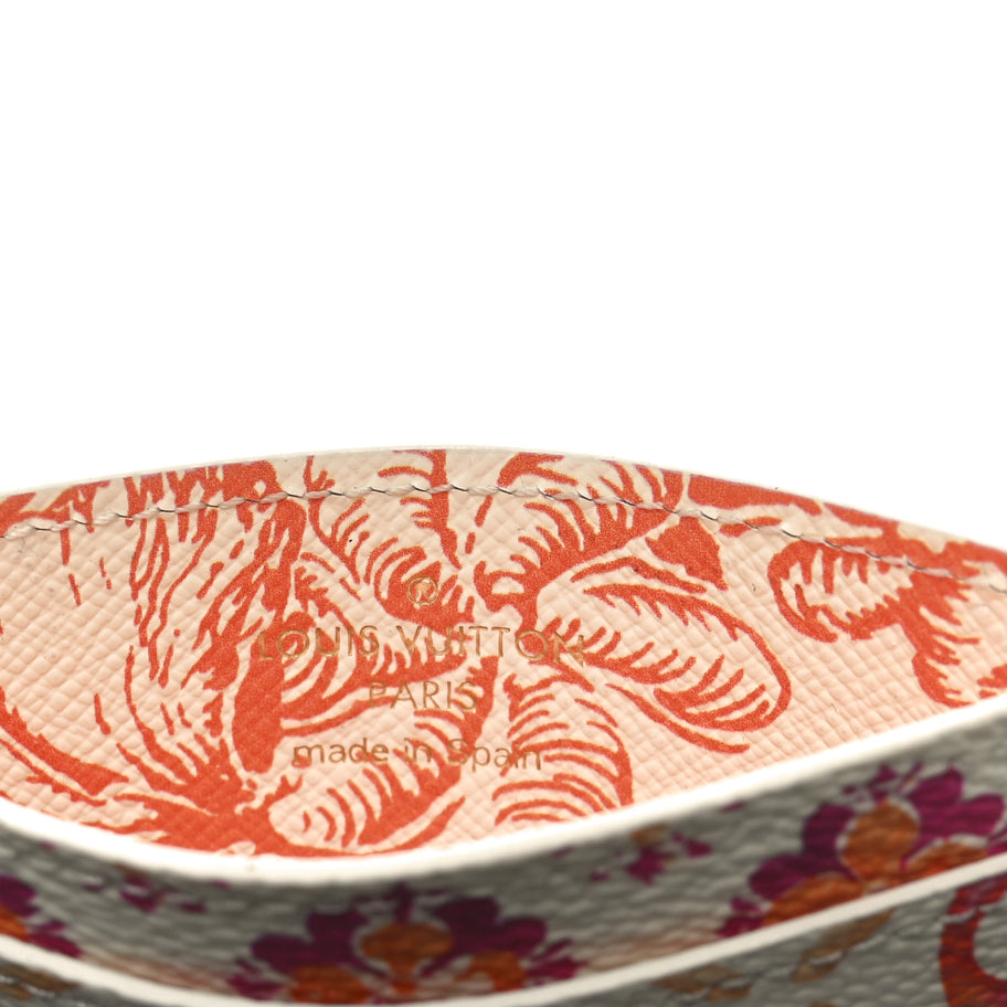 Louis Vuitton Monogram Tiles By The Pool Card Holder Coral Image 6