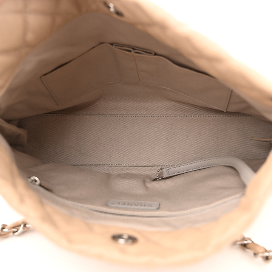 Chanel Caviar Quilted Easy Zip Tote Beige Clair Image 5