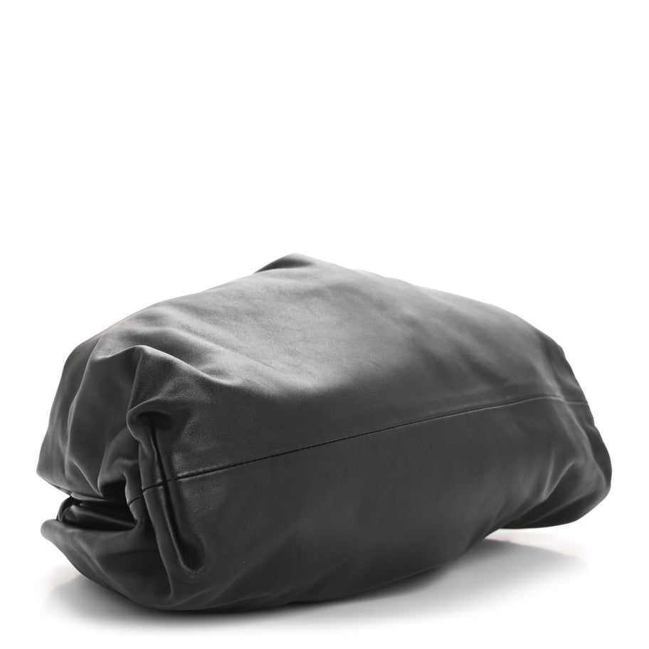 Bottega Veneta Smooth Butter Calf The Pouch Oversized Clutch Black Image 4