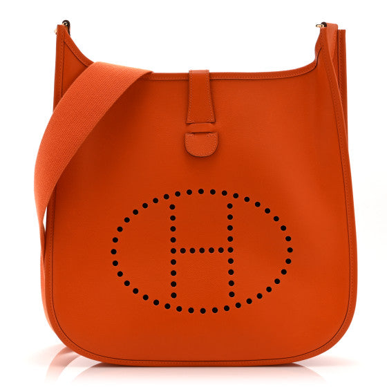 Hermes Epsom Evelyne II GM Orange Image 1