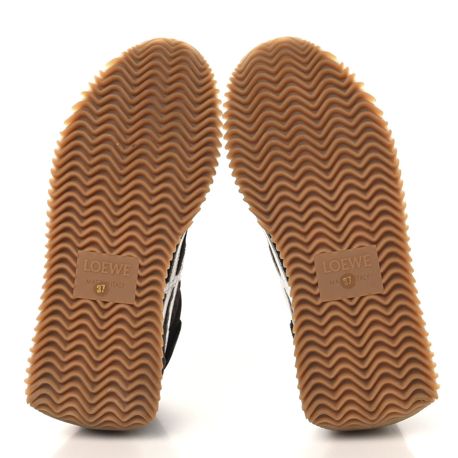Loewe Nylon Suede Flow Runners Sneakers 37 Shitake Image 6