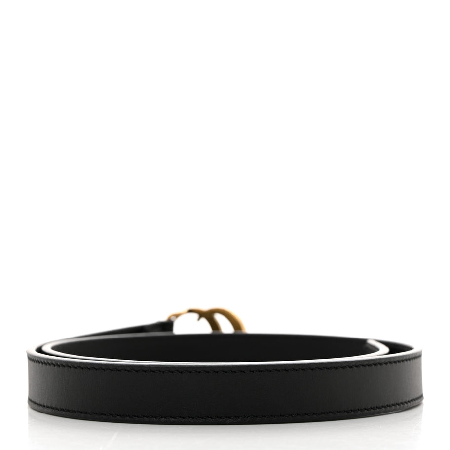 Gucci Calfskin Double G 20mm Belt 70 28 Black Image 2