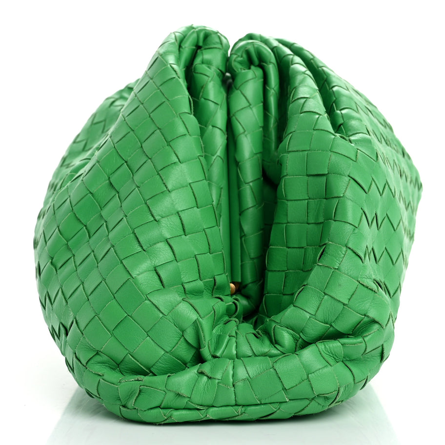 Bottega Veneta Nappa Maxi Intrecciato The Pouch Oversized Clutch Parakeet Image 5