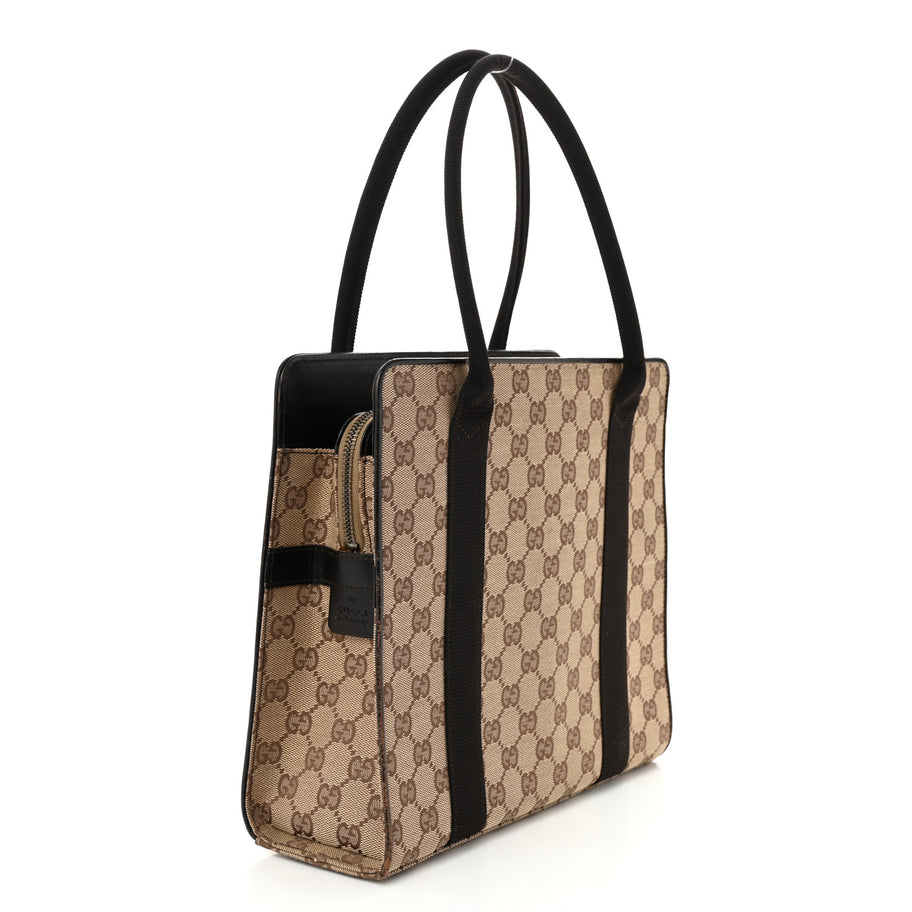 Gucci GG Monogram Tote Dark Brown Image 3