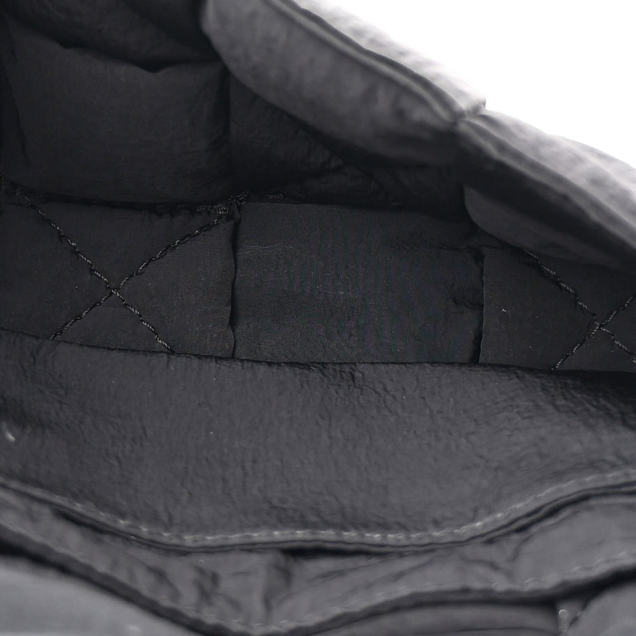 Bottega Veneta Nylon Intrecciato Padded Tech Mini Cassette Belt Bag Black Image 5