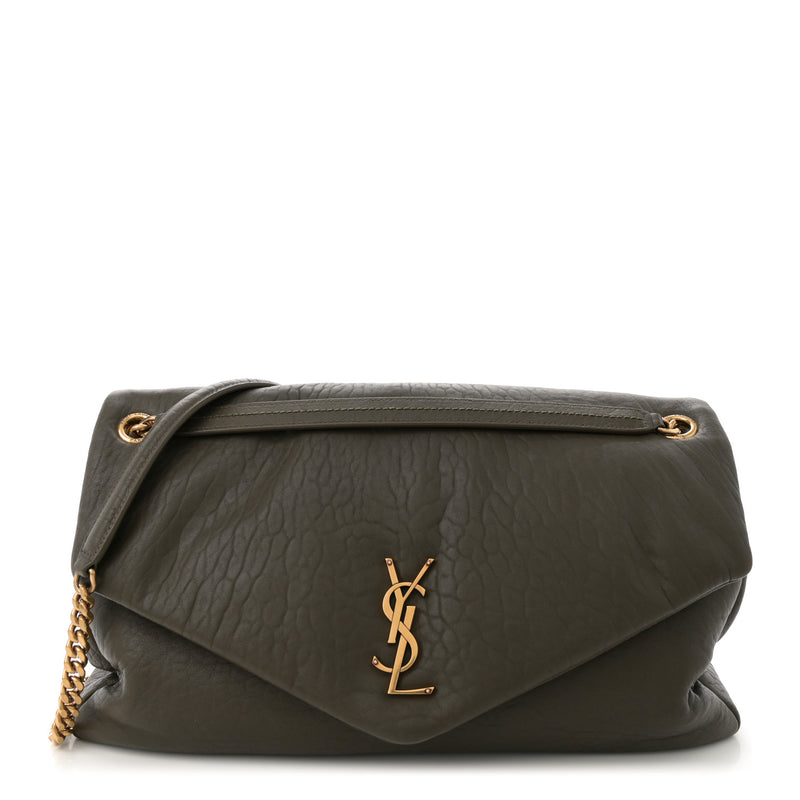  Saint Laurent Grained Lambskin Large Calypso Light Musk