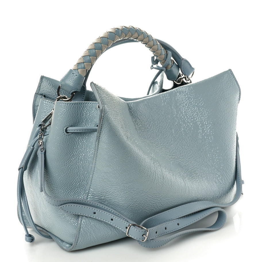 Mulberry MULBERRY Spongy Patent Iris Tote Cloud Image 3