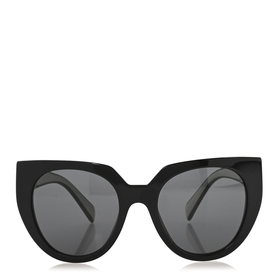 Prada Acetate Sunglasses SPR 14W Black White Image 2