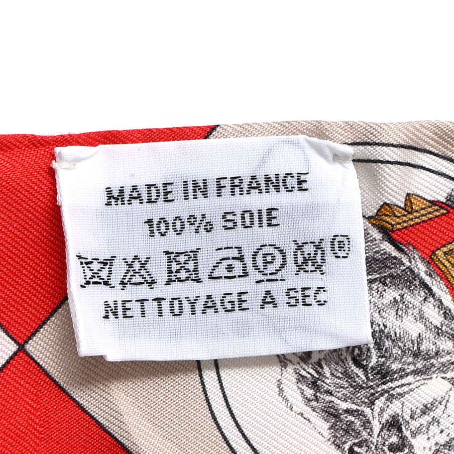 Hermes Silk Colliers Et Chiens Twilly Rouge White Mastic Image 3