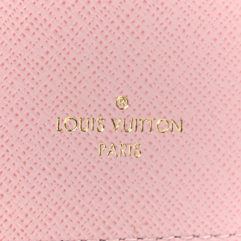 Louis Vuitton Damier Azur Victorine Wallet Rose Ballerine Image 7