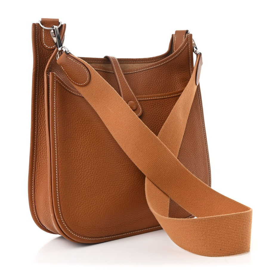 Hermes Taurillon Clemence Evelyne III PM Gold Image 3